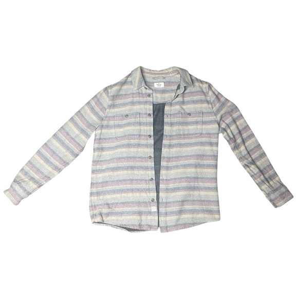 Marine Layer vicente overshirt Striped Button-Up Shirt size M - Picture 3 of 8